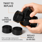 Respirator Mask with Dual Filtration for Dust