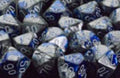 Gemini 1 Polyhedral Blue-Steel w/white 7 Die Set - Role-Players