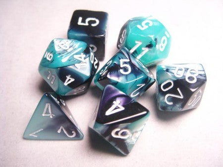 Gemini 5 Polyhedral Purple-Teal/Gold 7-Die Set