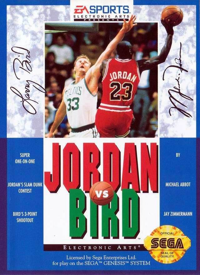 Jordan vs Bird Super One-On-One (Sega Genesis) - Game Manual Only