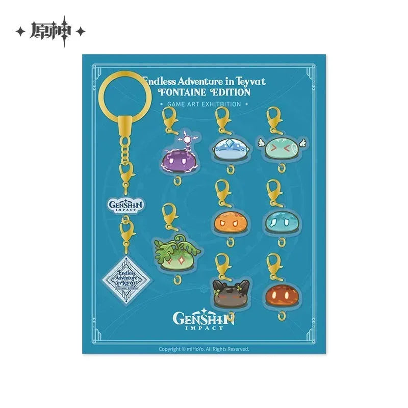 2023 Game Art Exhibition Series Slime Acrylic Keychain Genshin Impact