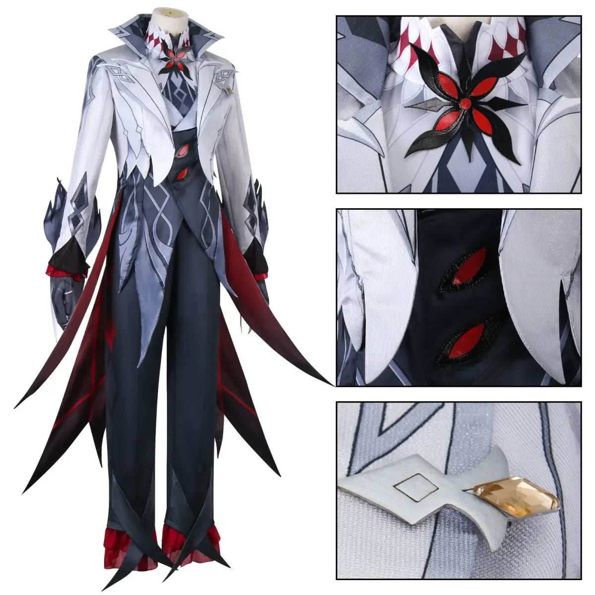 Arlecchino The Knave Cosplay – Genshin Impact Fatui Harbinger - S / Wig Only(one size)