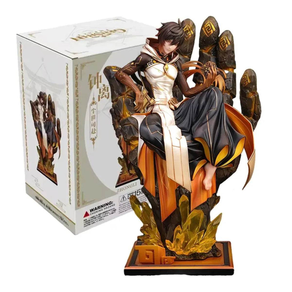 Zhongli, the Geo Archon - 26cm Genshin Impact Collectible PVC Action Figure - Zhongli / No Box