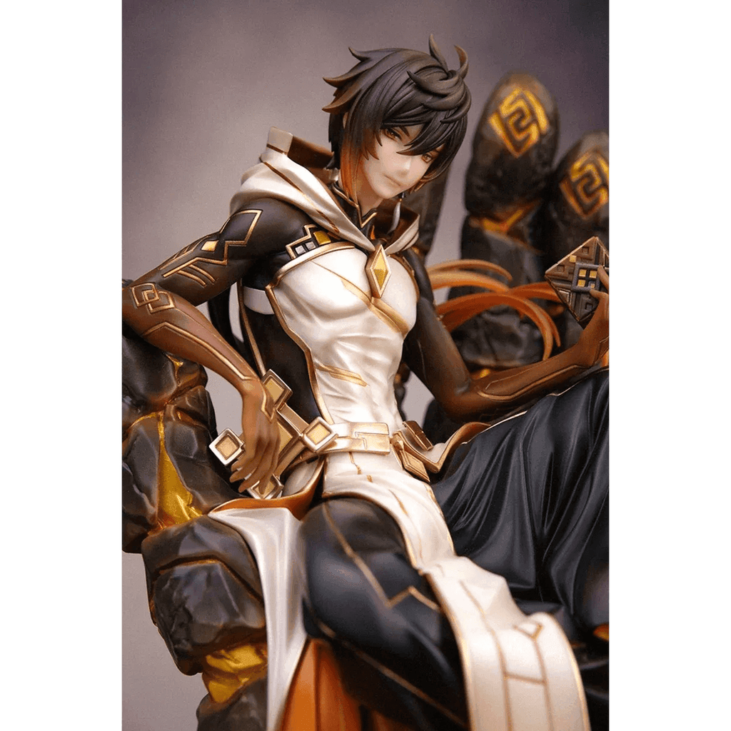 Zhongli, the Geo Archon - 26cm Genshin Impact Collectible PVC Action Figure - Zhongli / No Box