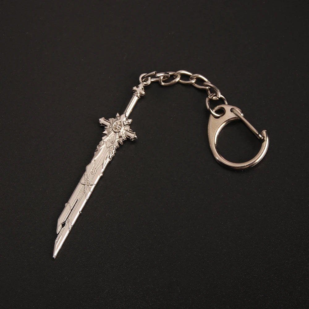 Genshin Impact Sword Keychain Zhongli Venti Diluc Weapons Skyward Blade Key Chain Keyring Collections Jewelry Gift