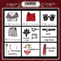 Genshin Impact Tartaglia/Childe Cosplay Set - Clothes / XS
