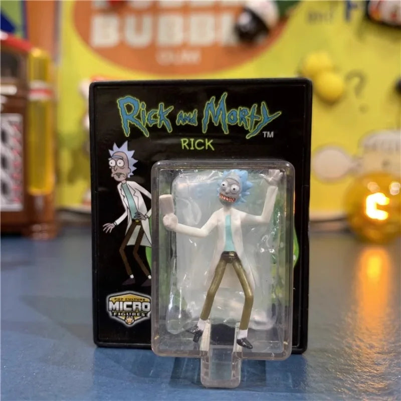 Genuine Rick Mortie Action Figure Poopybutthole Big Lebowskie Mini Children's Toy Doll Collectible Model