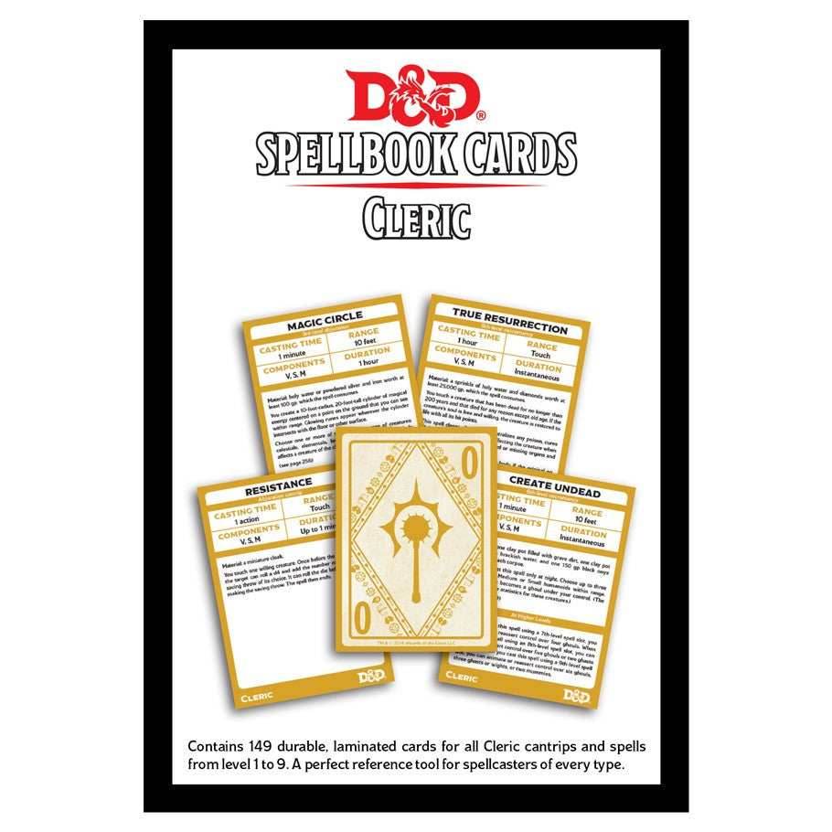 D&D Spellbook Cards: Cleric Deck - 