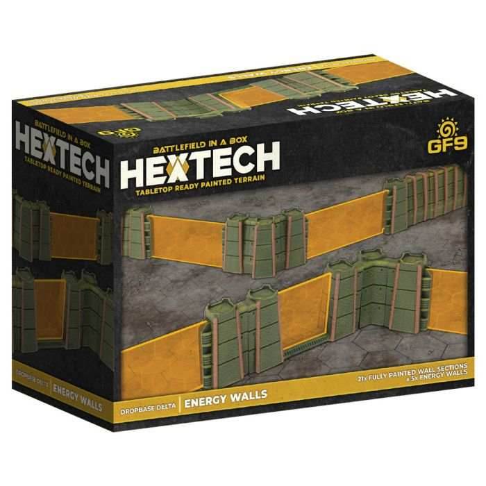 Battlefield in a Box: HexTech - Dropbase Delta Energy Walls - 