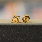 Yu-Gi-Oh!™ Millennium Eye Stud Earrings - Chrome / Pair