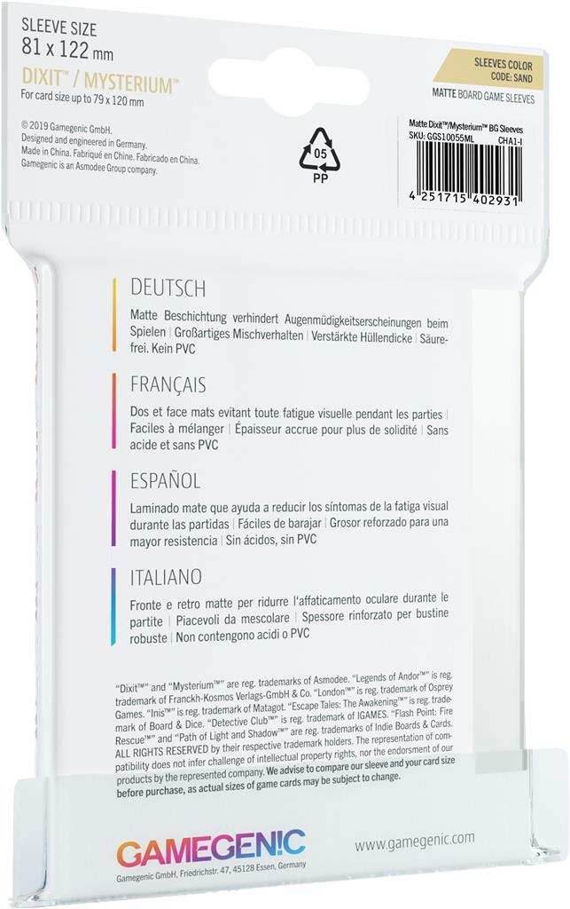 Gamegenic Matte Sleeves: Dixit (81 x 122 mm) - 
