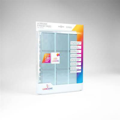 Gamegenic Sideloading 9-Pocket Pages: 10 pg Clear - 