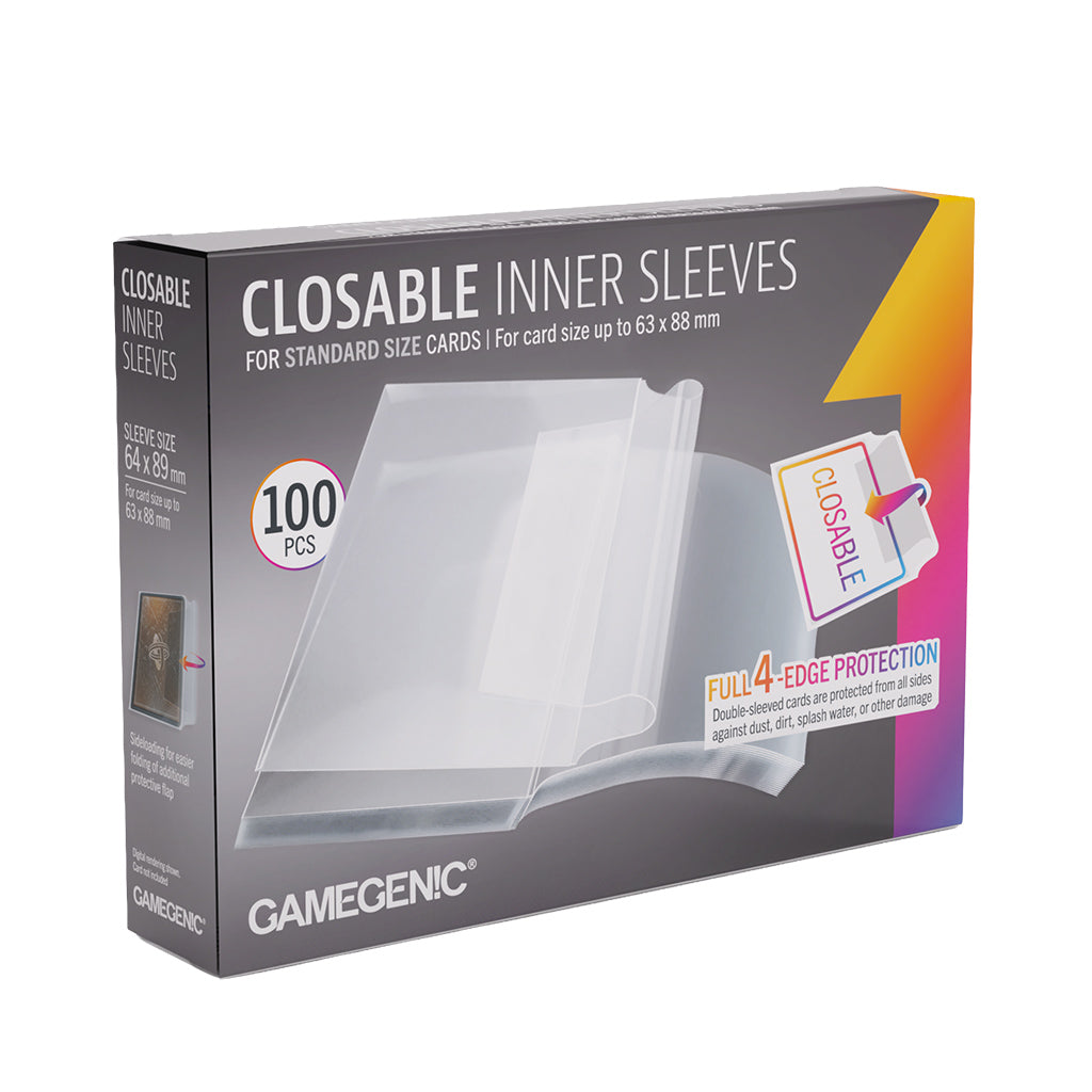Gamegenic Closable Inner Sleeves (64 x 89 mm, 100 pack)
