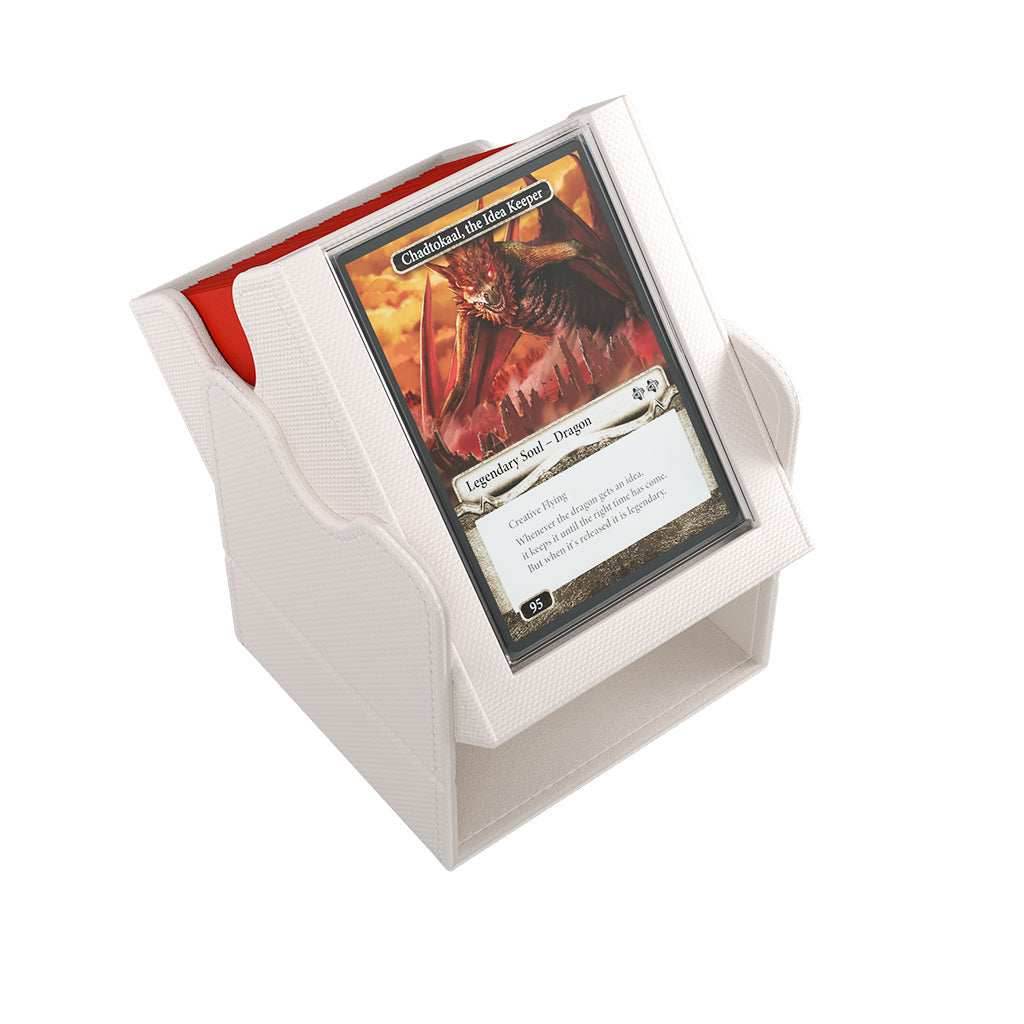 The Squire PLUS 100+ XL Deck Box - Gamegenic - White