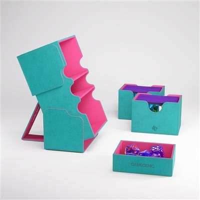 Gamegenic Stronghold Deck Box 200+ XL - Teal / Pink