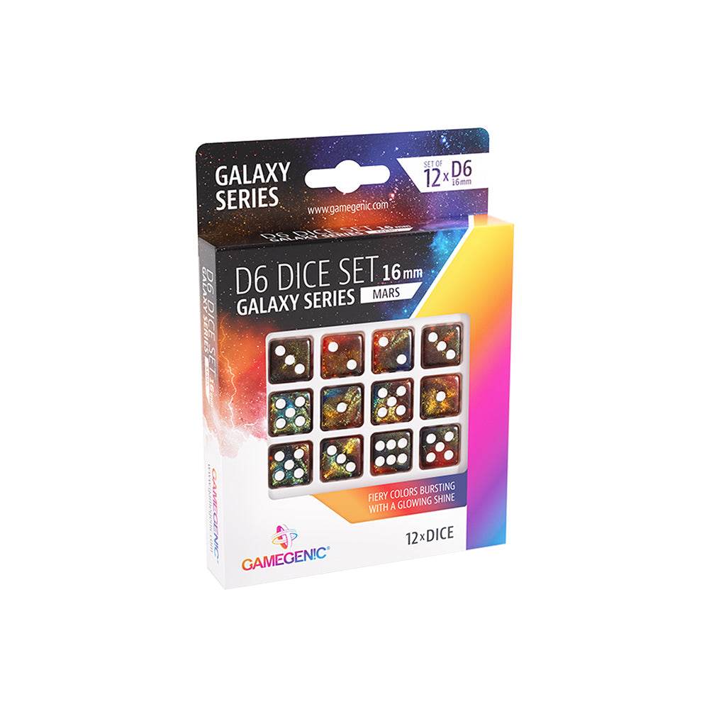 Gamegenic D6 Dice Set (16mm) - Mars
