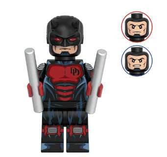 Red/Black-Suited Vigilante Minifig - 