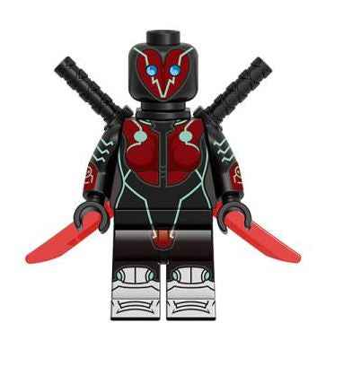 Red Mercenary Custom Minifig 2099