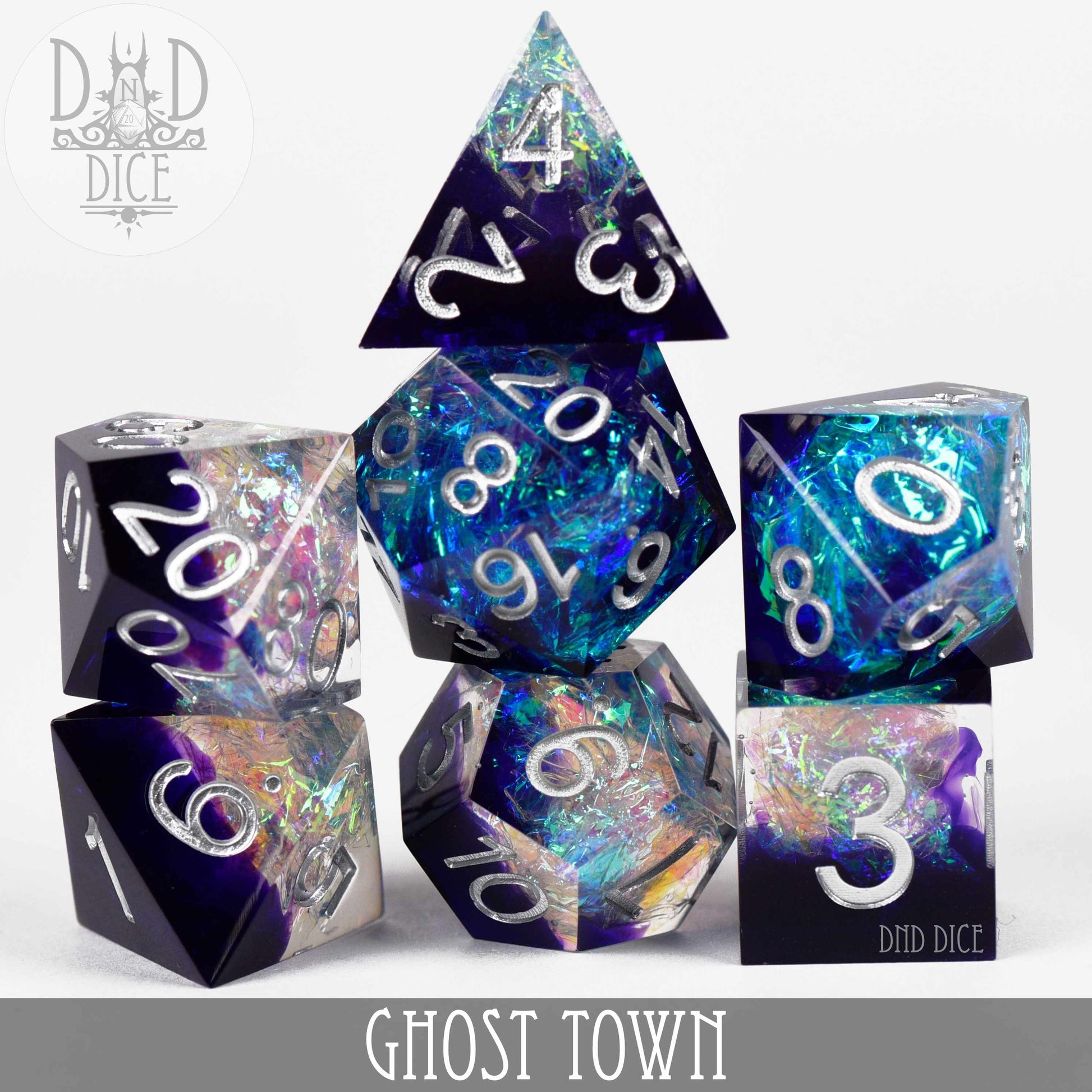 Ghost Town Handmade Dice Set