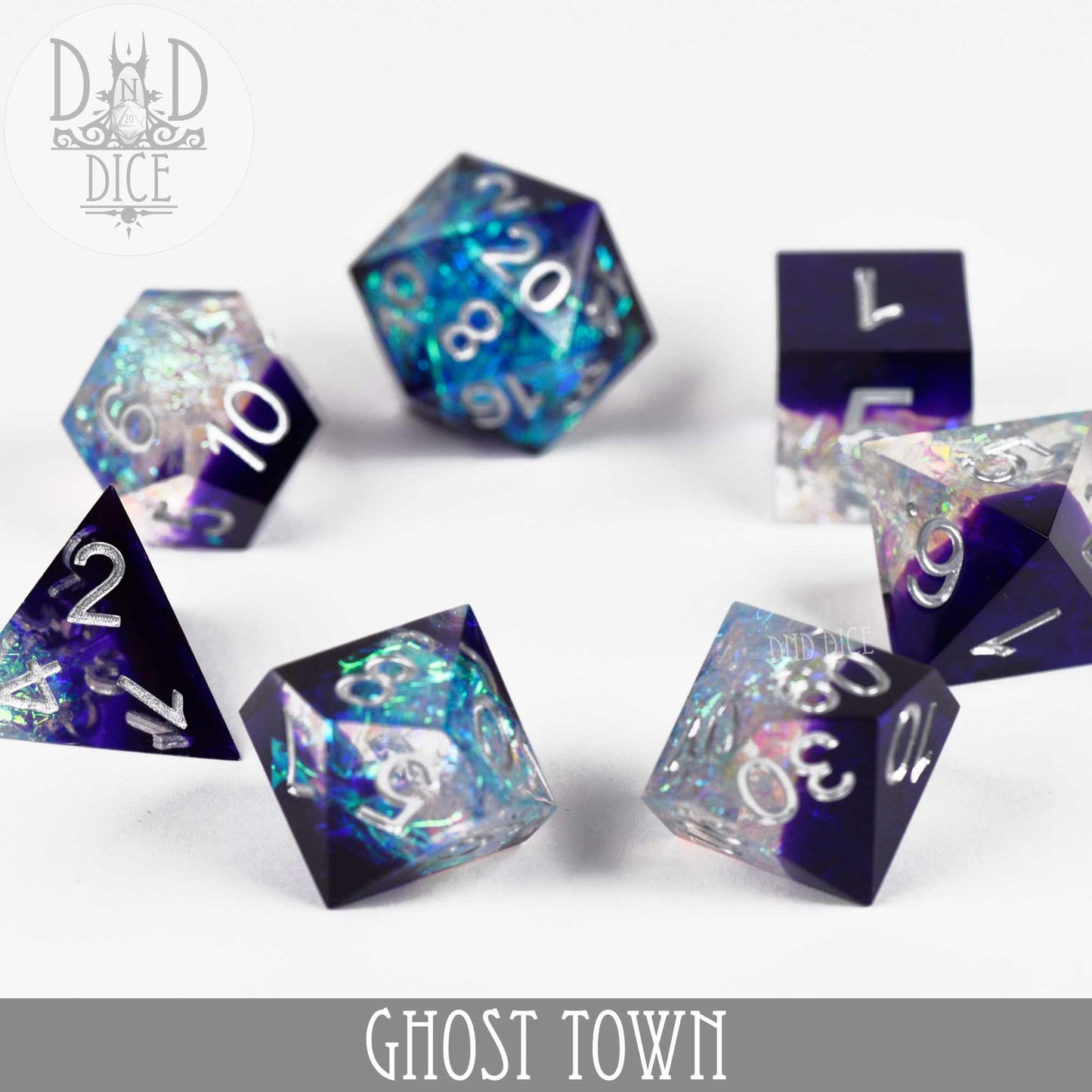 Ghost Town Handmade Dice Set