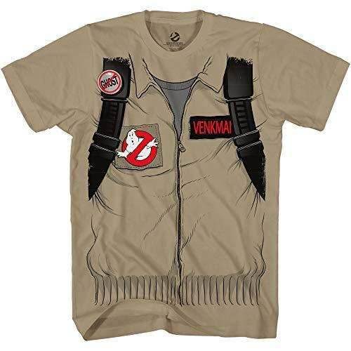 Ghostbuster Adult Short Sleeve Costume T-shirt with Back Print - XS / Venkman