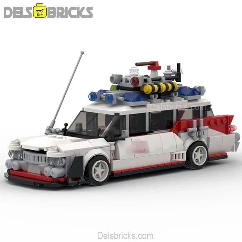 Ghostbusters Ectomobile Ecto-1 Custom Lego Cars Minifigures Building Block Toys - 