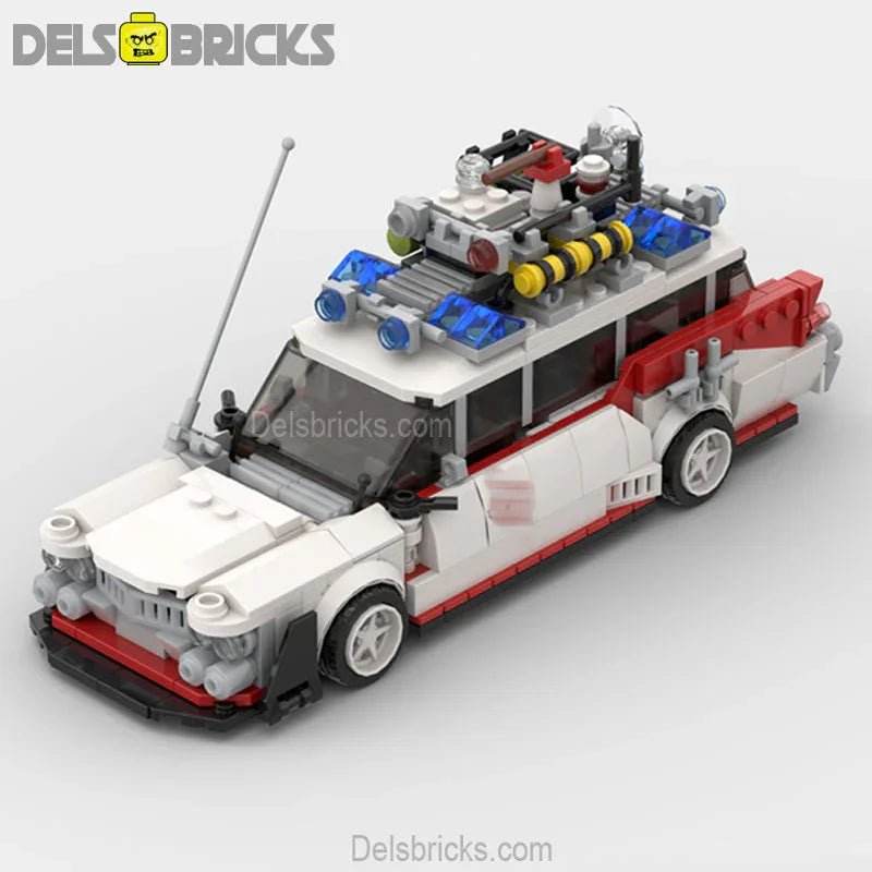 Ghostbusters Ectomobile Ecto-1 Custom Lego Cars Minifigures Building Block Toys - 