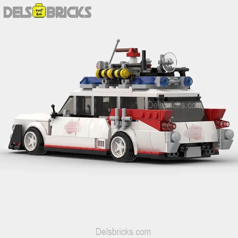 Ghostbusters Ectomobile Ecto-1 Custom Lego Cars Minifigures Building Block Toys - 