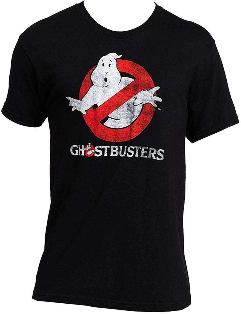 Ghostbusters Faded Logo To Go Black T-Shirt - L