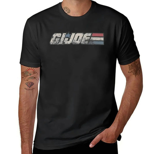 Gi Joe T-Shirt blacks korean fashion plain white t shirts men