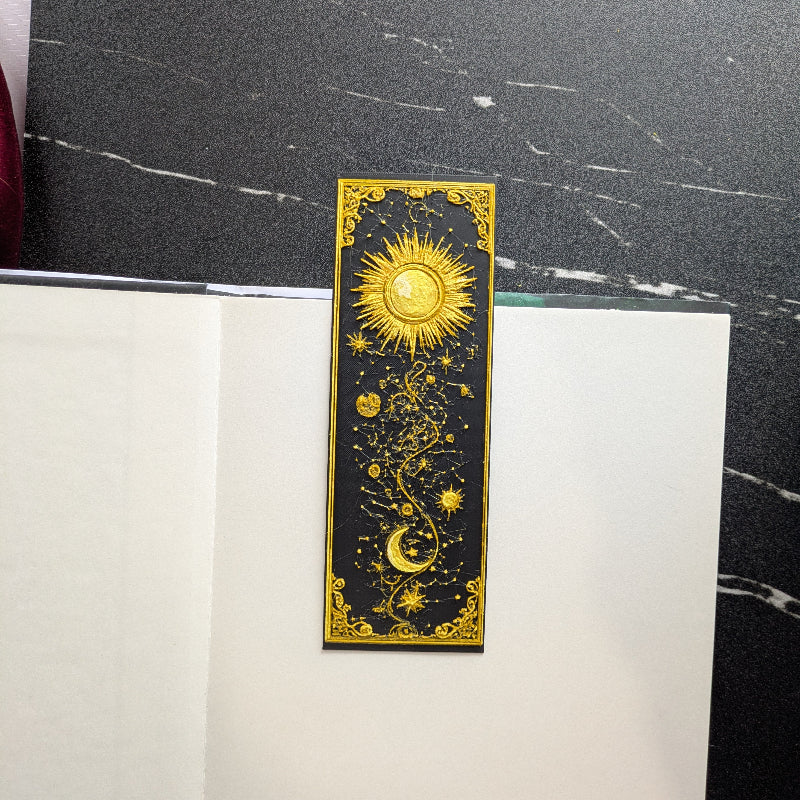 Gilded Sun & Moon Celestial Bookmark | Standard