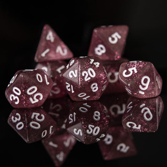 Glass of Rosé Acrylic Dice Set