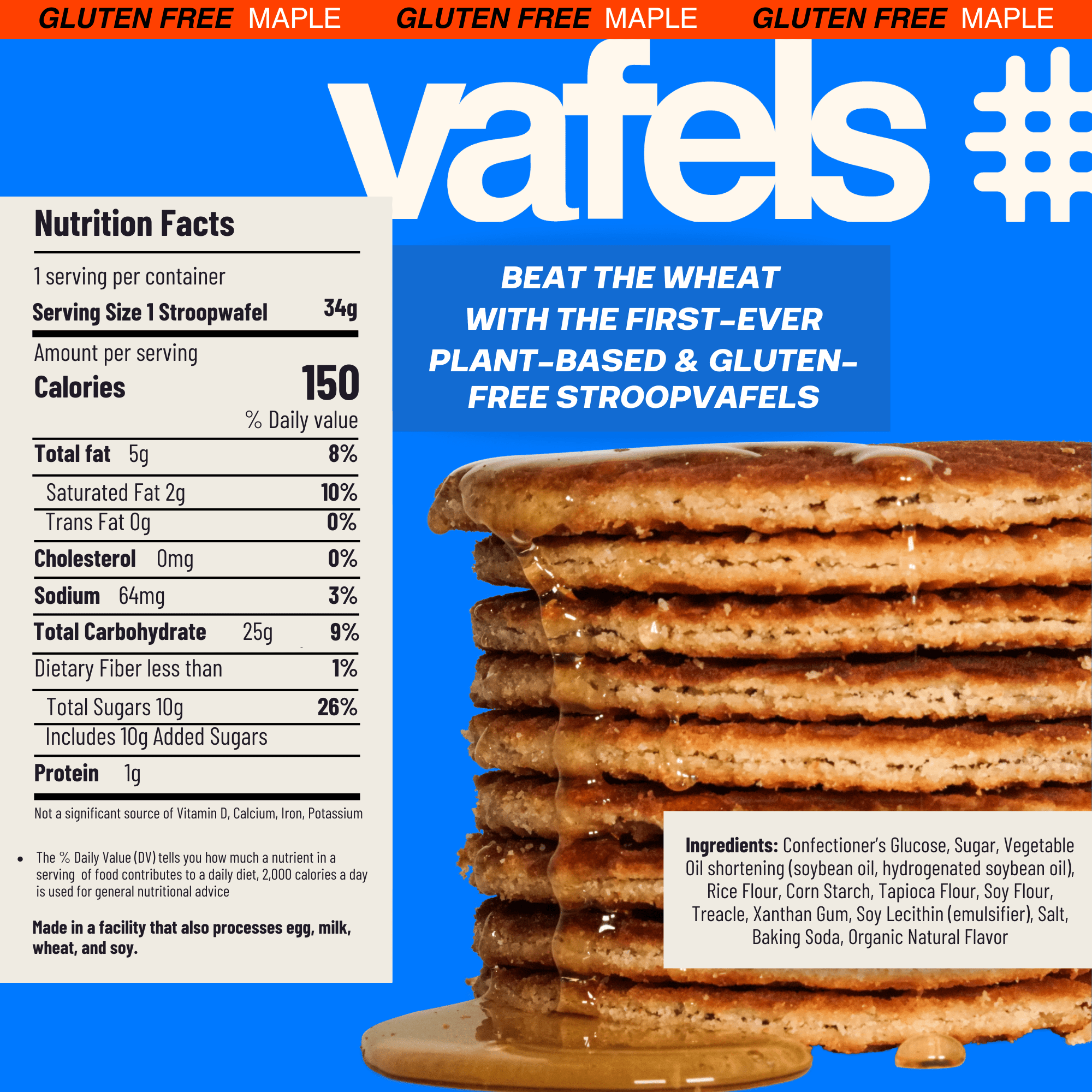 Gluten-Free Maple Stroopvafels - Box of 10