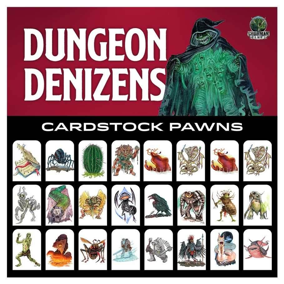 Dungeon Denizens: Cardstock Pawns (System Neutral) - 