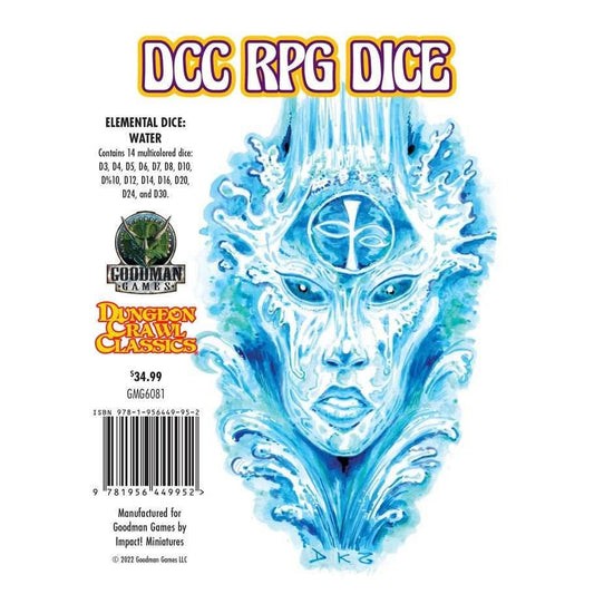 Dungeon Crawl Classics Dice: Elemental Dice - Water - 