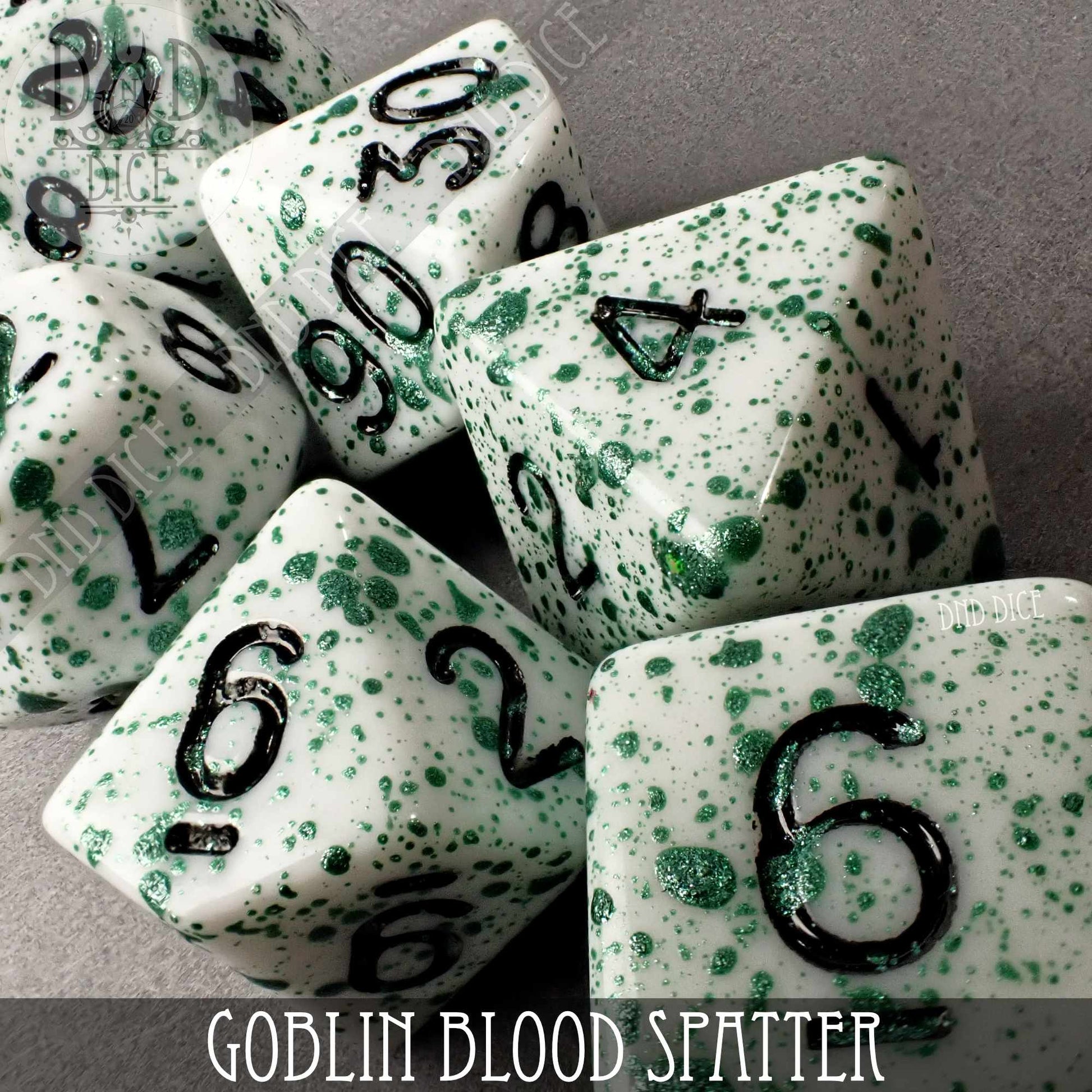 Goblin Blood Spatter Dice Set