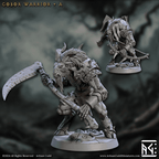 Gobor Warrior - Sculpt A (Male Capra Fighter) - With Helmet / Scythe