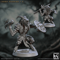 Gobor Warrior - Sculpt B (Male Capra Fighter) - With Helmet / Empty / Axe