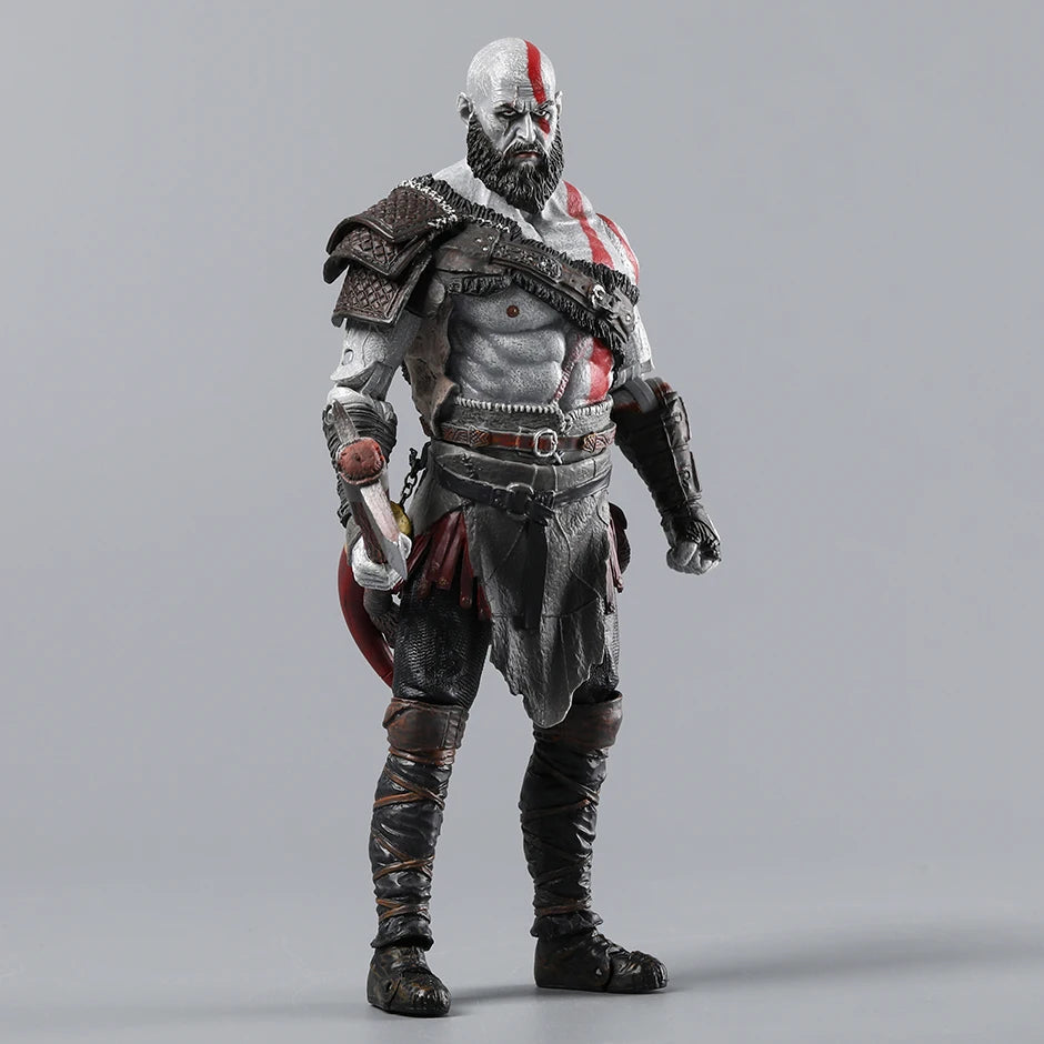 God of War Kratos Atreus Action Figure Collectable Joints Moveable Model Toy