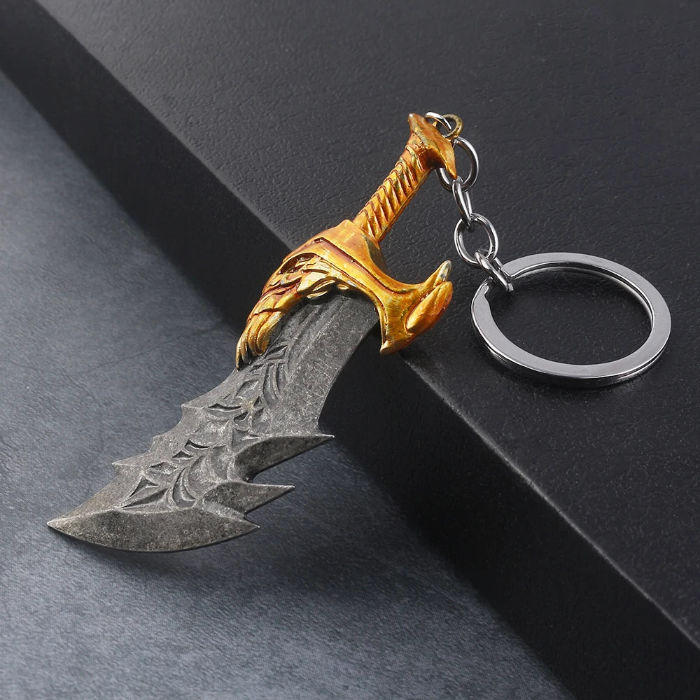 God of War Kratos Sword Keychain Pendant Keyring Jewelry Men And Women Car key chain Accessories