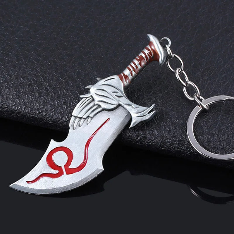 God of War Kratos Sword Keychain Pendant Keyring Jewelry Men And Women Car key chain Accessories