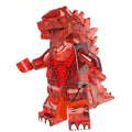 Godzilla Red/Orange Kaiju Lego Minifigures Custom Toys