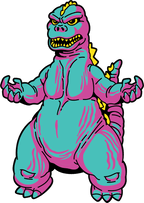 Godzilla Showa Era CMYK Edition AR Pin