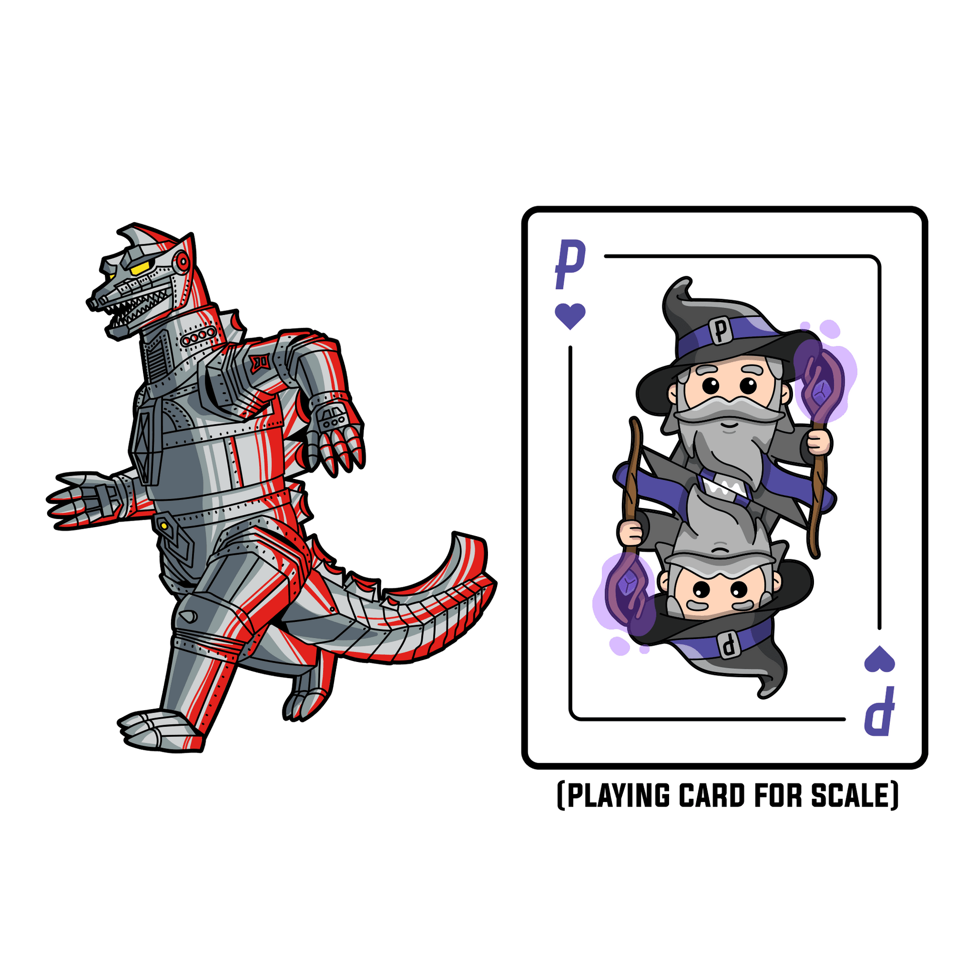 Mechagodzilla XL AR Pin (Showa Era) - 