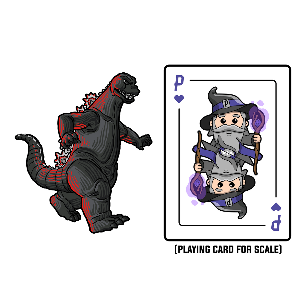 Godzilla XL AR Pin (Showa Era) - 