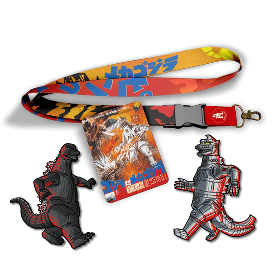 Godzilla VS Mechagodzilla Pin and Lanyard Set (Showa Era) - 