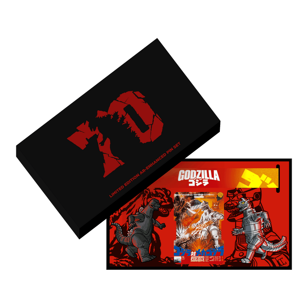 Godzilla VS Mechagodzilla Pin and Lanyard Set (Showa Era) - 