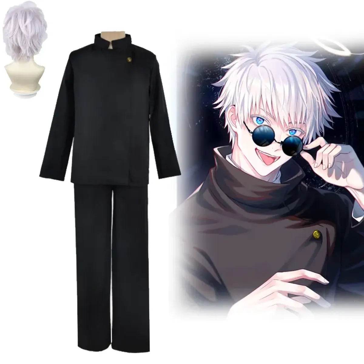 Jujutsu Kaisen Gojo Satoru Cosplay - Clothing wig set / S / Other