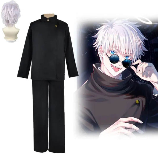 Jujutsu Kaisen Gojo Satoru Cosplay - Clothing wig set / S / Other