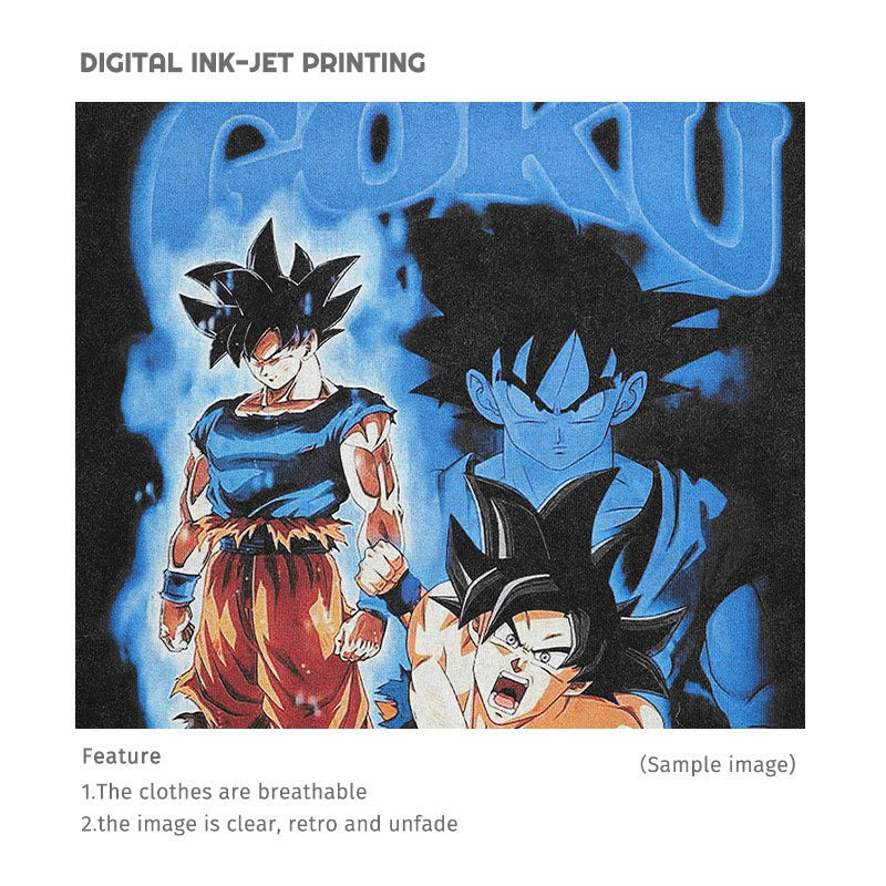 Goku T-shirts Oversized Anime Dragon Ball T Shirt